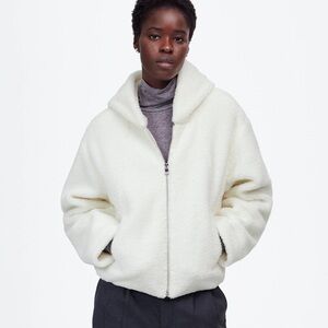 Madewell sherpa bomber  jacket